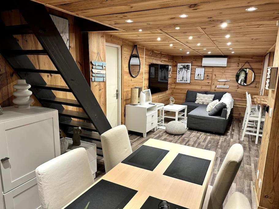 Chalet Et Jaccuzy Sur La Plage Бискарос Екстериор снимка